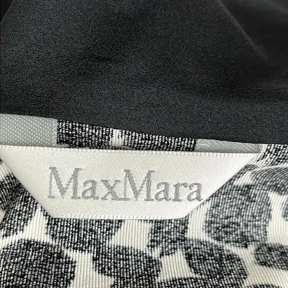 MaxMara Cotton Blend Print 4 Button Jacket - Size 6 - Picture 6 of 10